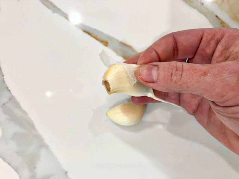 Skipping the Garlic Skin Removal Step Properly