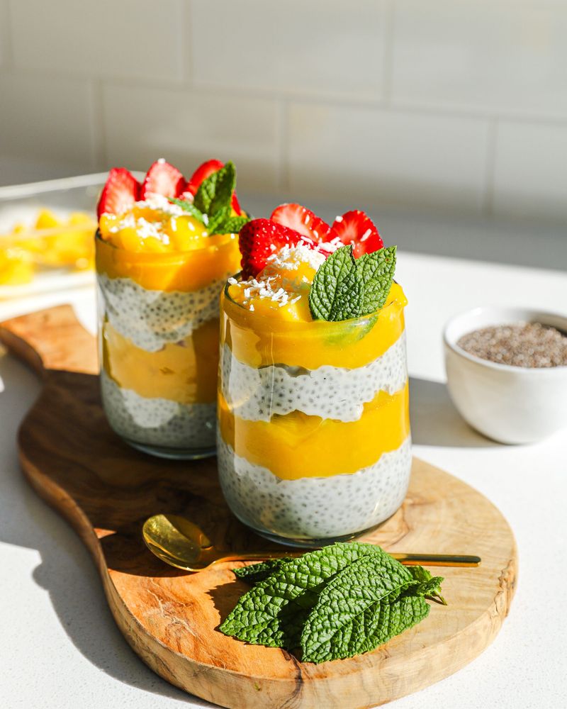 Mango Coconut Chia Pudding