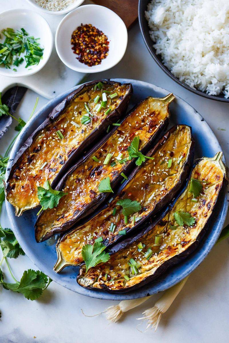 Miso Glazed Eggplant