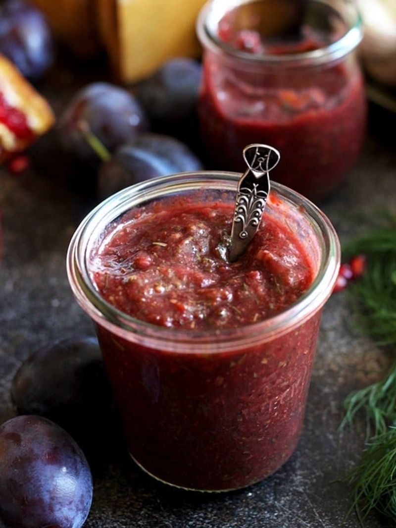 Georgian Tkemali - Sour Plum Sauce for Grilled Meats