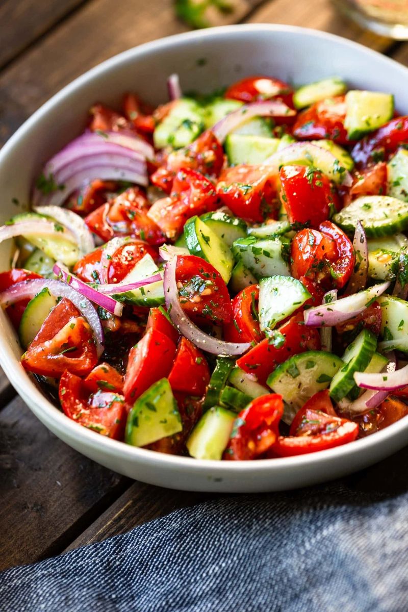 Cucumber Tomato and Herb Salad