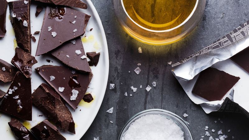 Dark Chocolate with Sea Salt and Olive Oil