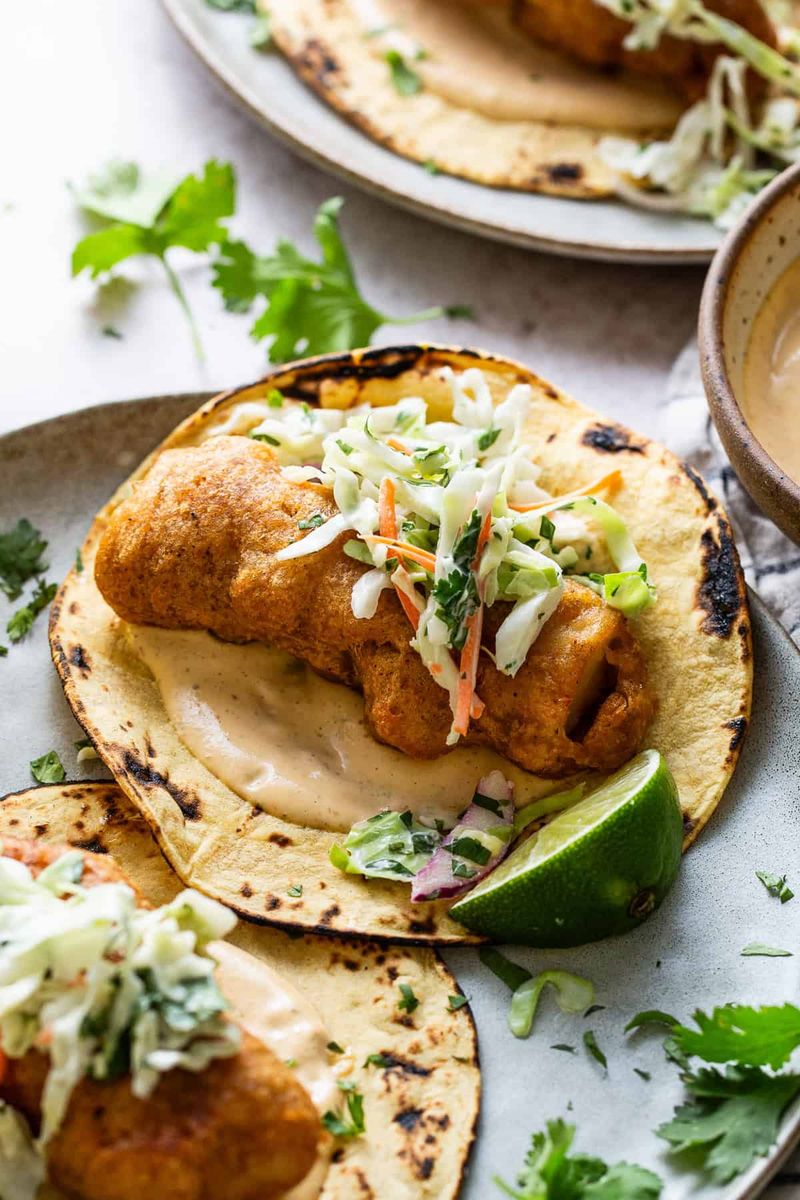 Steamed Fish Tacos With Soft Corn Tortillas