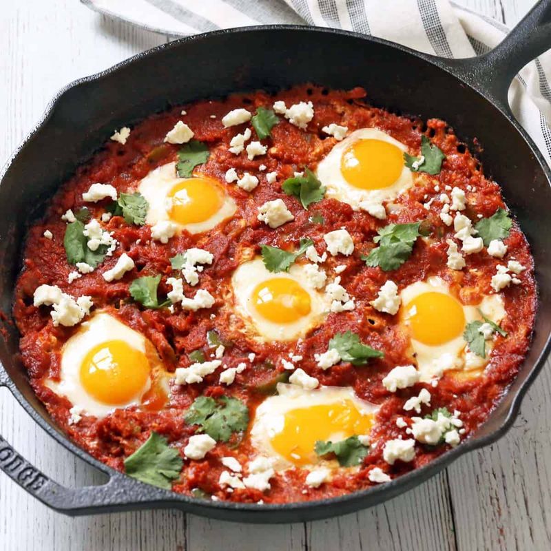 Canned Tomato and Egg Shakshuka