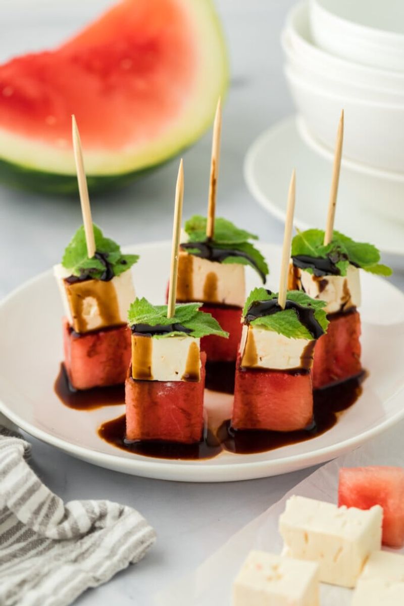 Watermelon with Feta and Mint