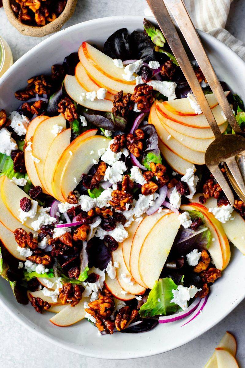 Fruit Salad Paired With Walnuts