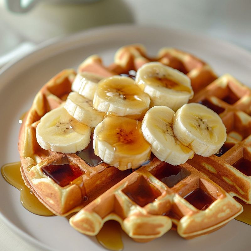 Banana Foster Waffle Sundae