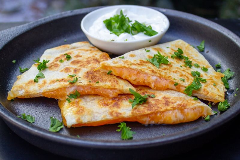 Cheese Quesadilla Wedges
