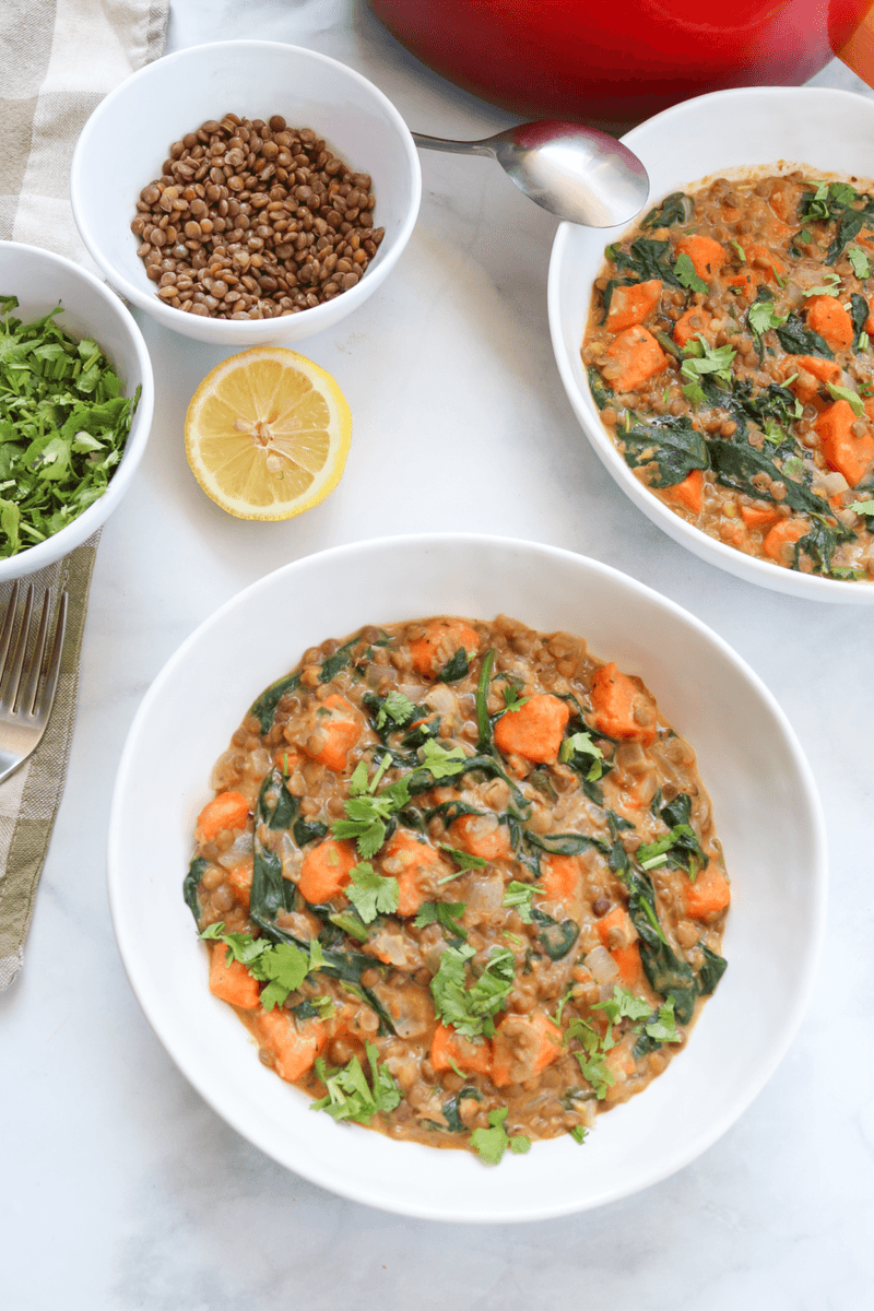 Lentil and Spinach Stew