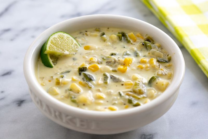 Corn and Poblano Soup