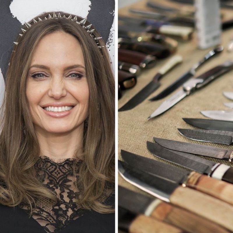 Angelina Jolie Collects Daggers