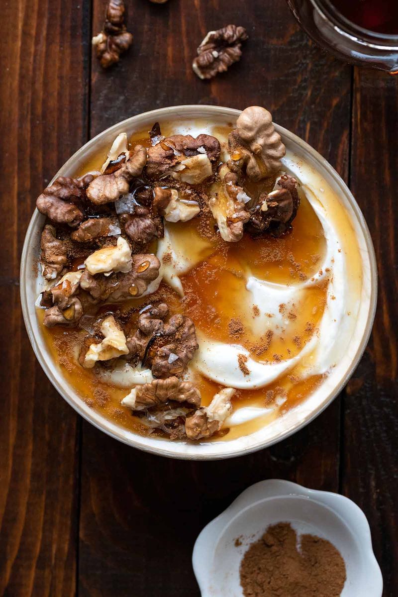 Greek Yogurt Parfait With Honey and Walnuts