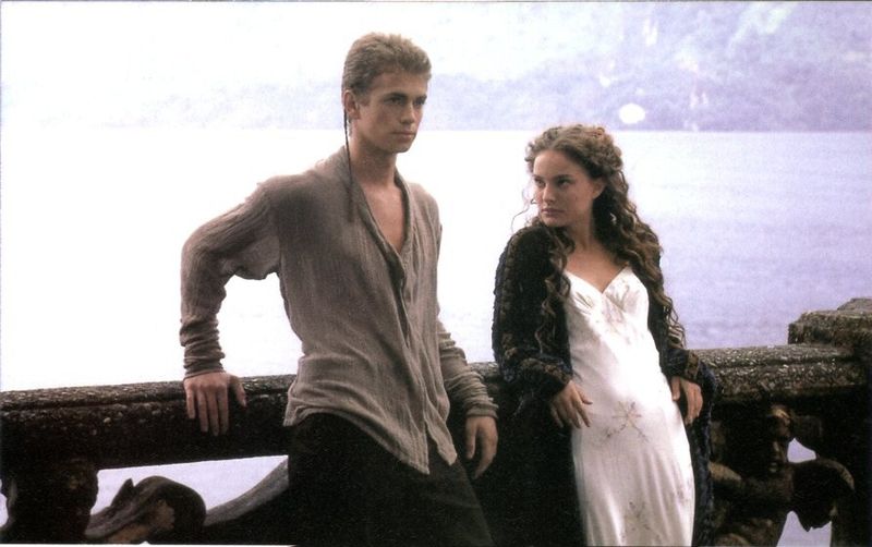 Hayden Christensen and Natalie Portman in Star Wars: Attack of the Clones (2002)