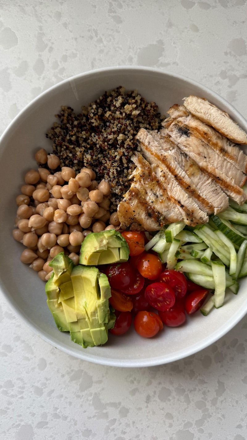 Grilled Chicken and Quinoa Buddha Bowl