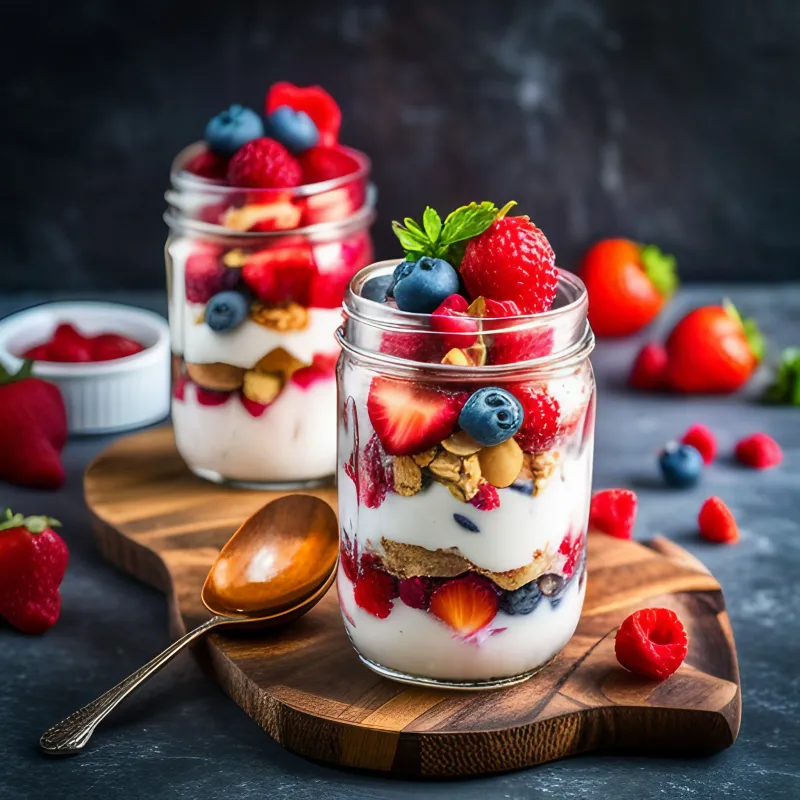 Berry and Greek Yogurt Parfait