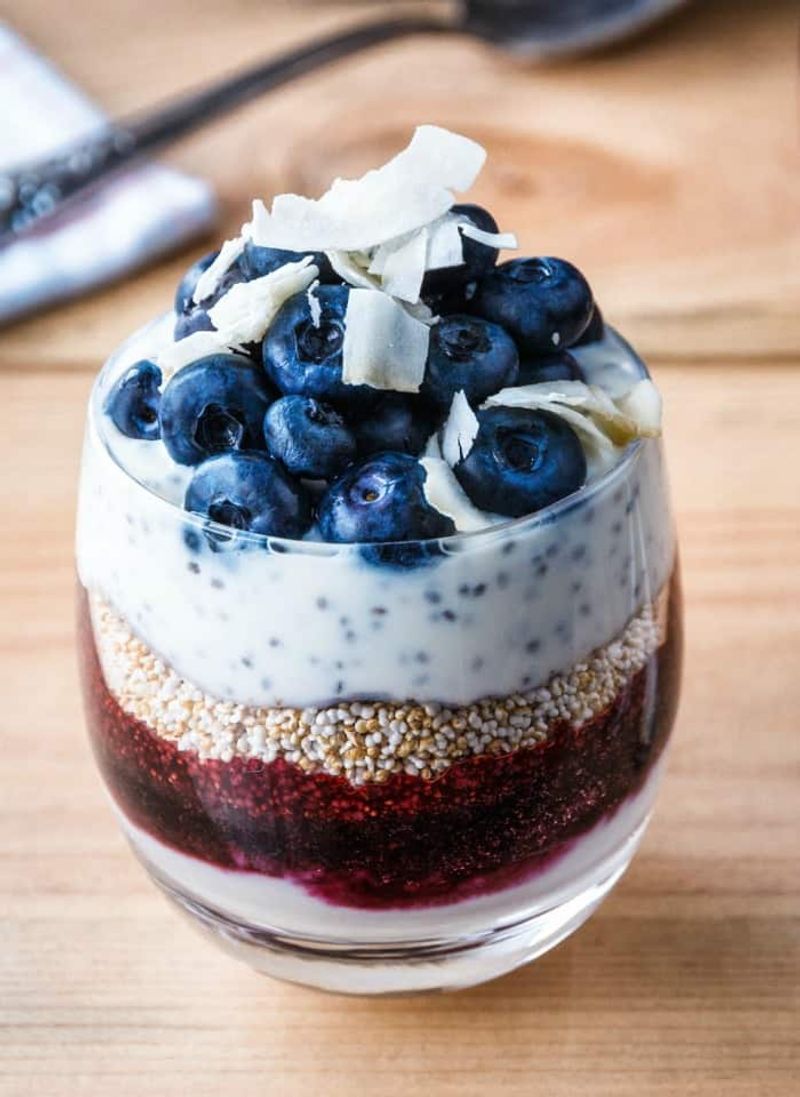 Overnight Greek Yogurt Parfait with Berries and Chia Seeds