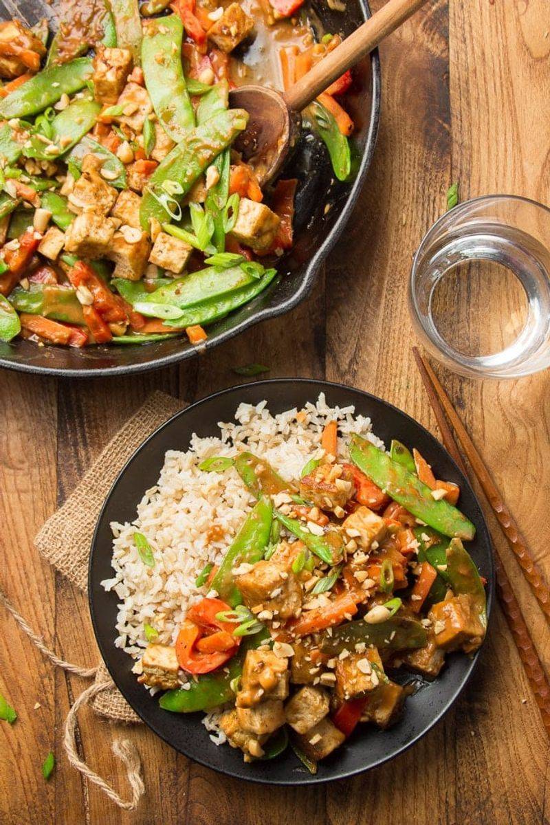 Rainbow Veggie Stir-Fry With Tofu