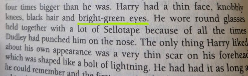 Harry's Eye Color Was Never Corrected