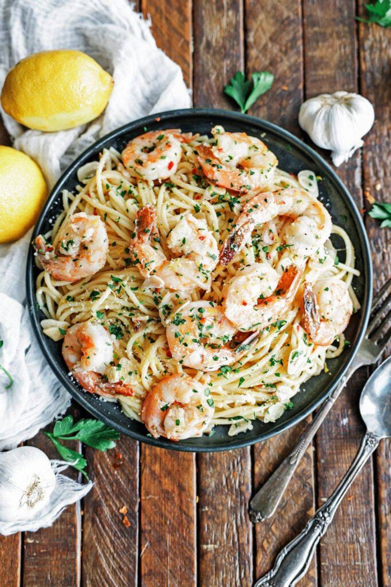 Garlic Butter Shrimp Pasta