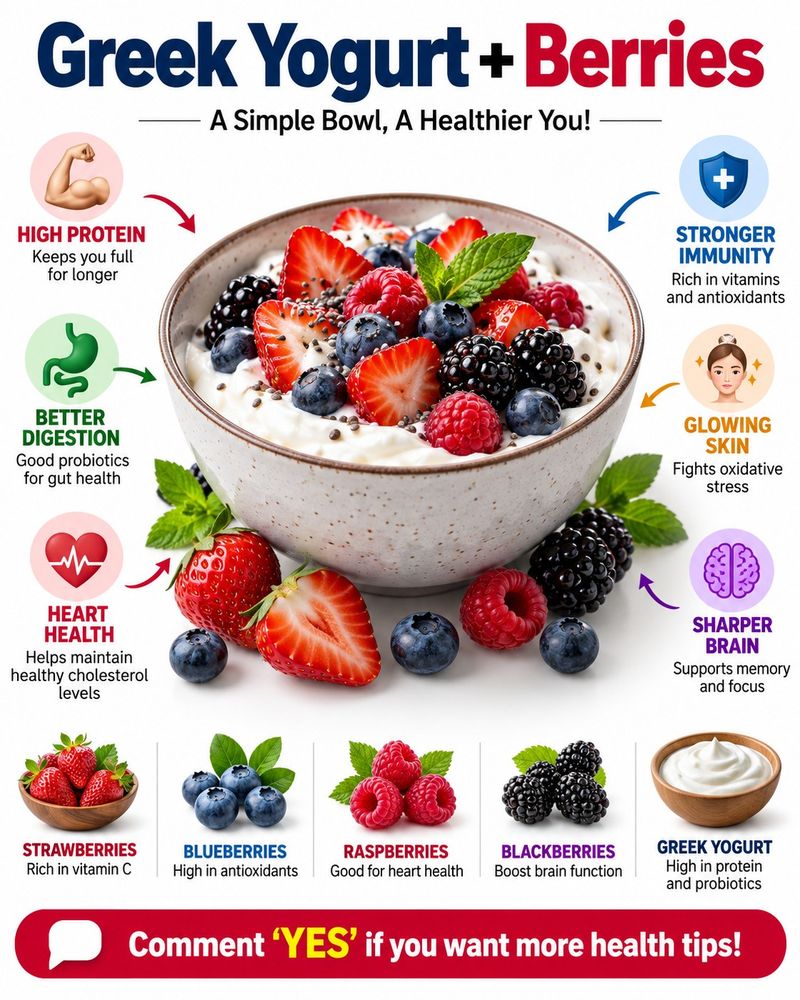 Greek Yogurt with Fresh Berries