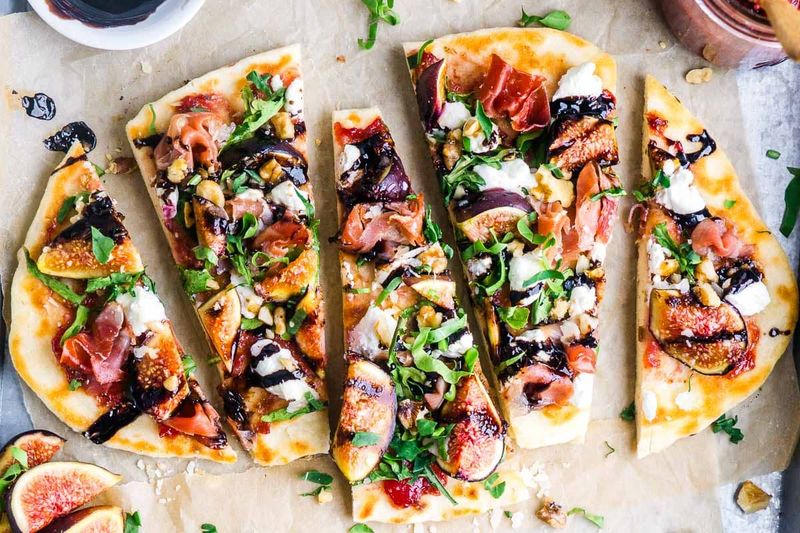 Fig and Prosciutto Flatbread with Gorgonzola