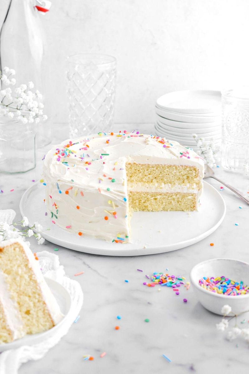 Classic Vanilla Birthday Cake