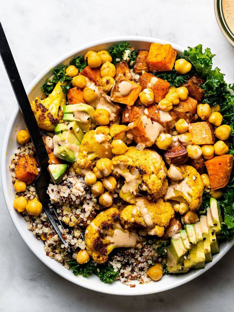 Grain Bowls With Roasted Veggies