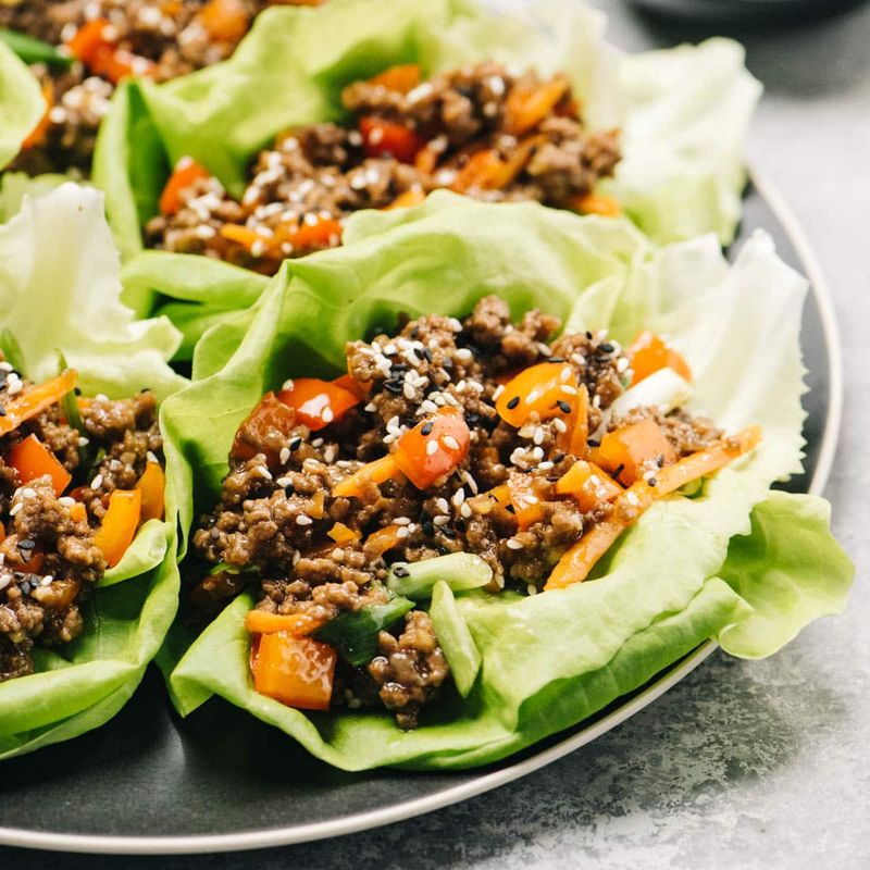 Lean Beef Lettuce Wraps