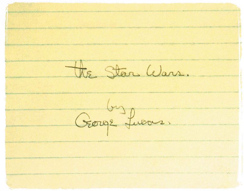 Star Wars Was Almost Called 'The Star Wars'