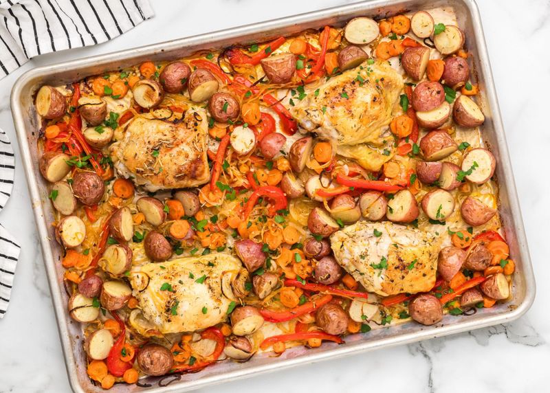 Sheet Pan Lemon Herb Chicken and Vegetables