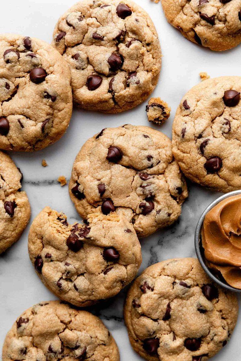 Classic Peanut Butter Chocolate Chip Cookies