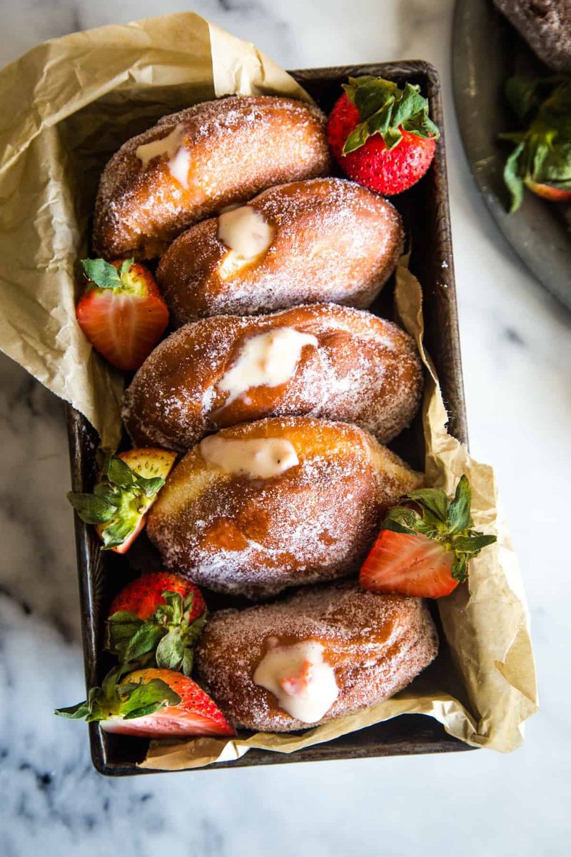 Custard-Filled Doughnuts