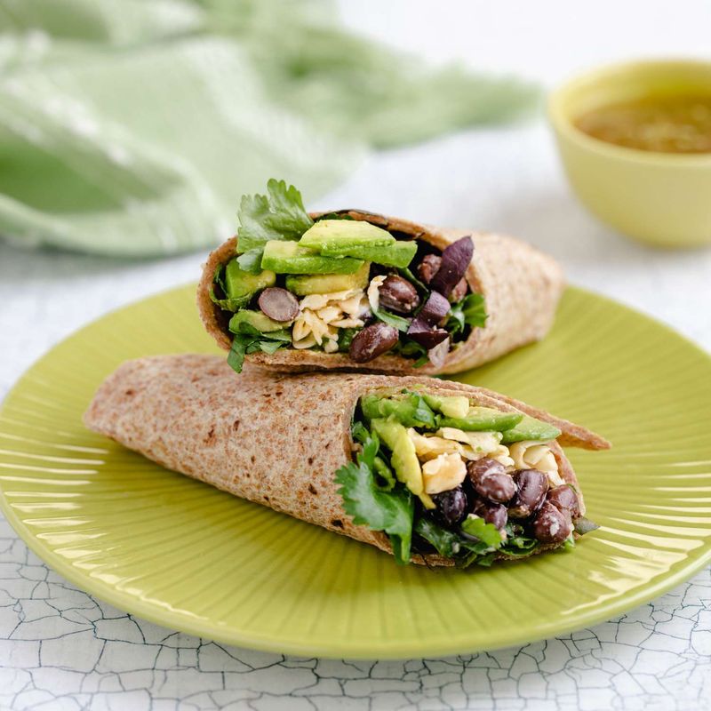Black Bean and Avocado Wrap