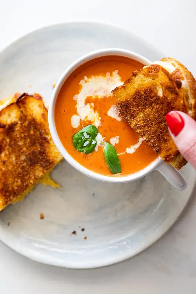 Grilled Cheese with Tomato Soup