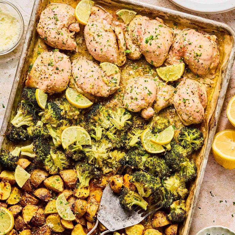 Sheet Pan Lemon Garlic Chicken