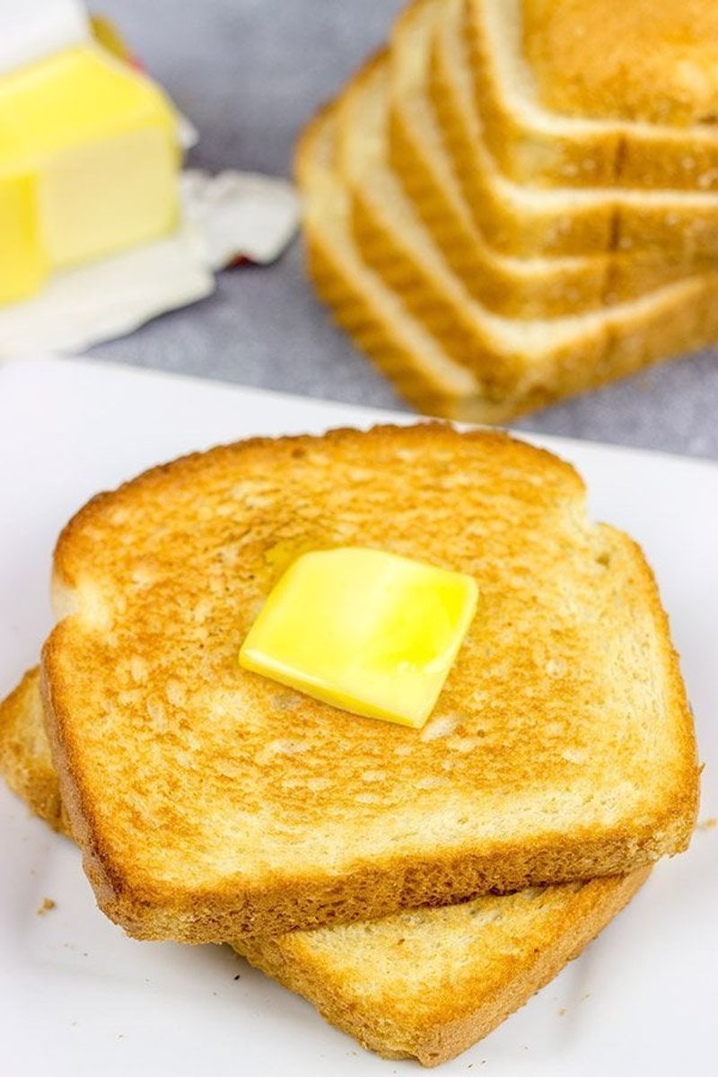 Plain Toast With a Thin Swipe of Butter