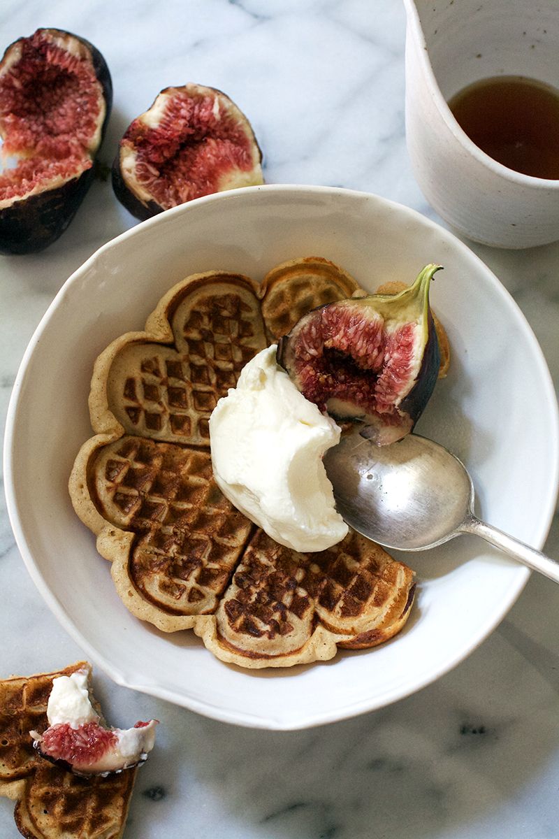 Buckwheat Crepes With Ricotta and Figs