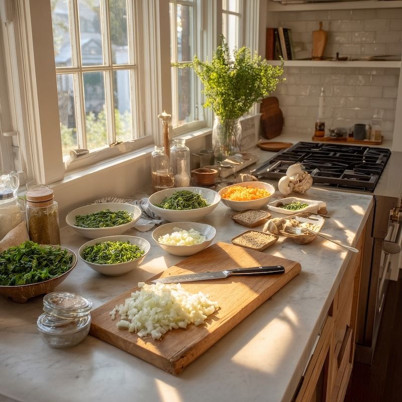 Keep a Clean Workspace as You Cook