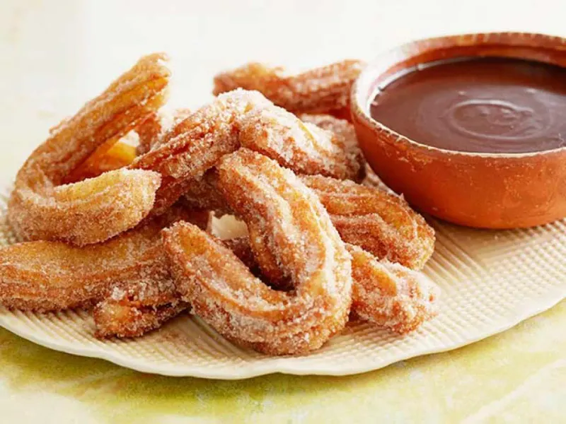 Churros with Chocolate Dipping Sauce