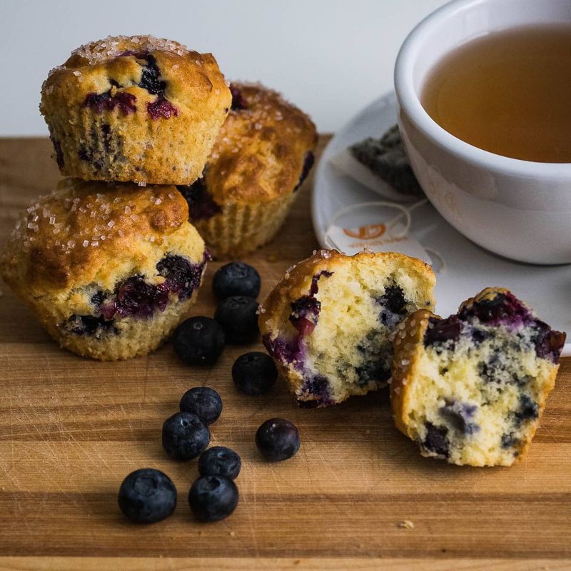Air Fryer Blueberry Muffins