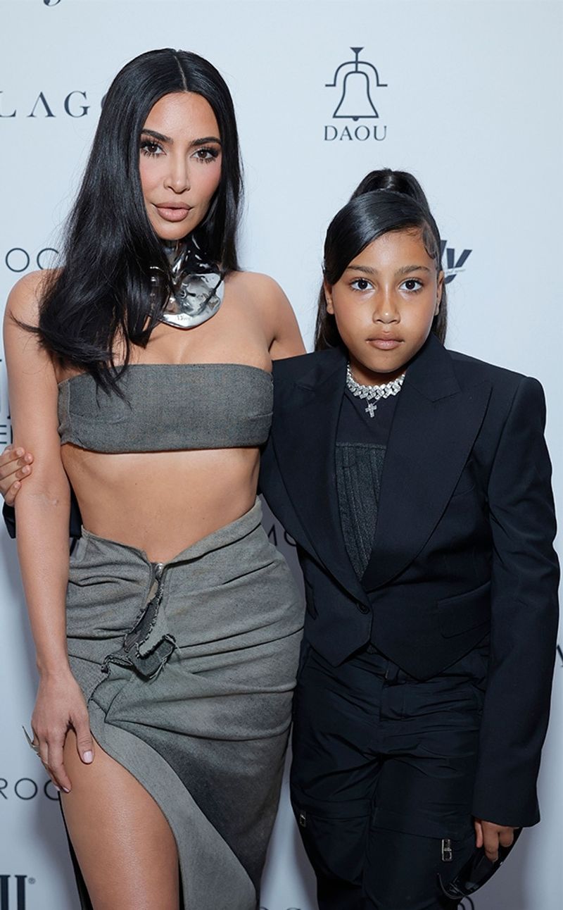 Kim Kardashian and North West