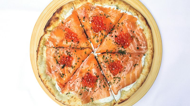 Wolfgang Puck's Smoked Salmon Pizza