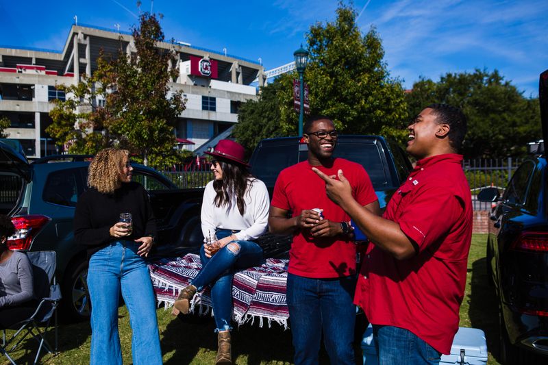 Downtown Columbia on Game Nights