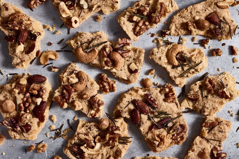Walnut and Rosemary Shortbread