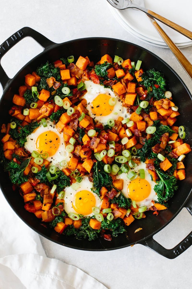 Savory Egg and Sweet Potato Hash