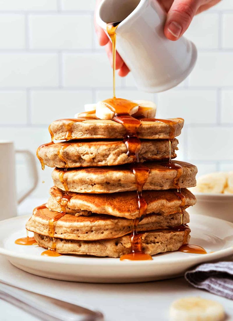 Maple Banana Pancakes