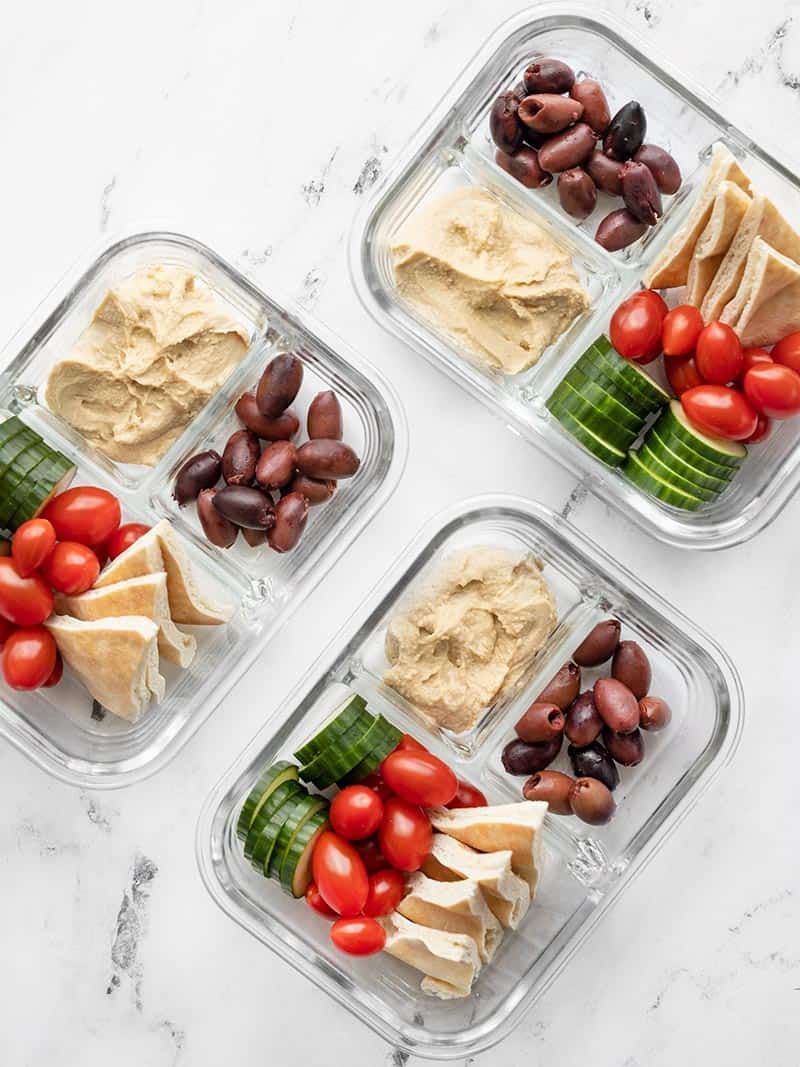 Hummus and Veggie Snack Box
