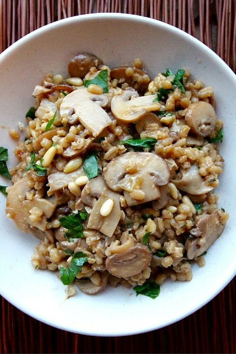 Barley and Mushroom Risotto