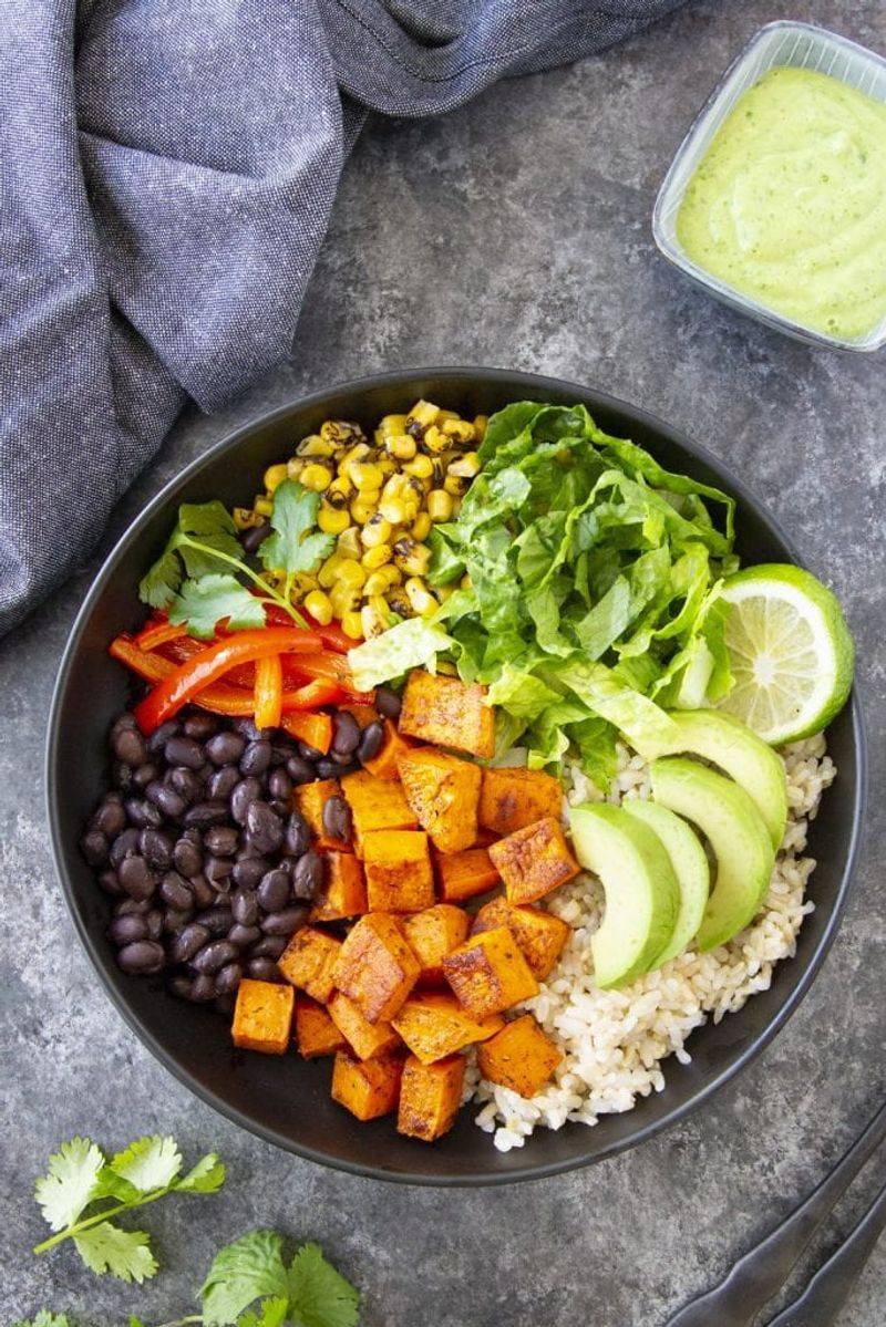 Sweet Potato and Black Bean Burrito Bowl