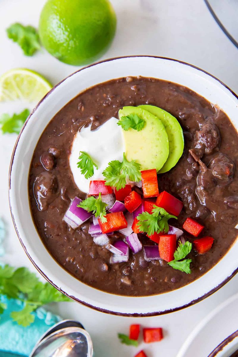 Black Beans and Sweet Peppers